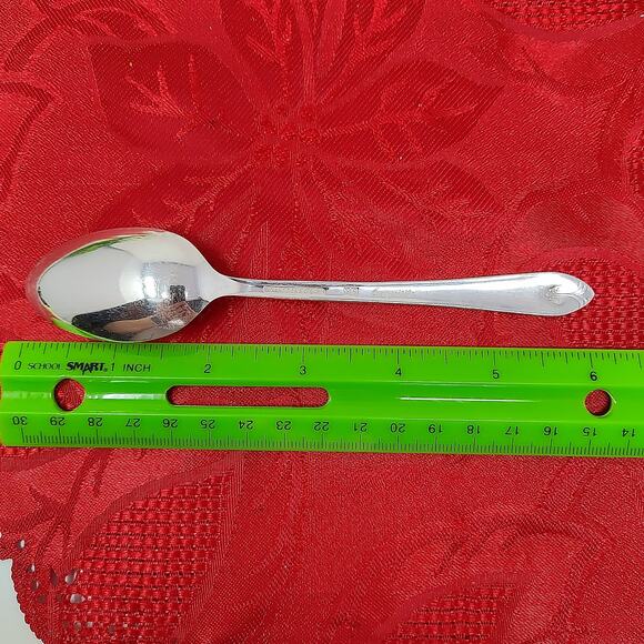 6 TeaSps 1940'S Wm ROGERS "EXQUISITE" TeaSpoons Silver Plated Beautiful - Picture 8 of 16